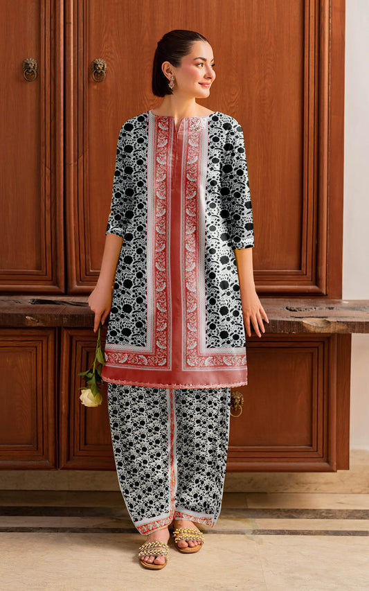 Sapphire Lawn Unstiched Suit