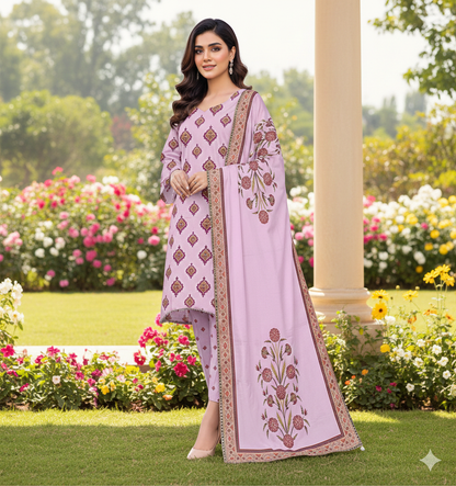 3Pc Stylo Lawn Printed Vol-0011