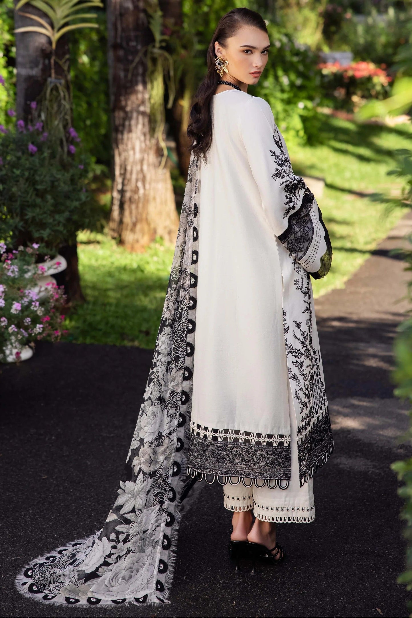 3Piece Embroidered Ricamo Dress