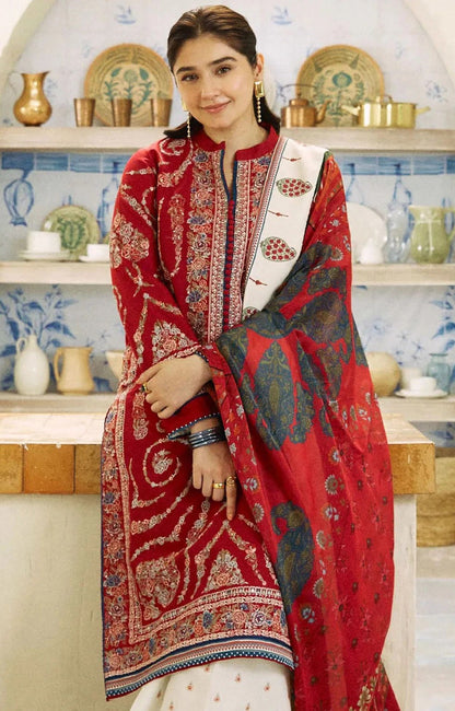 3Piece Embroidered Ricamo Dress