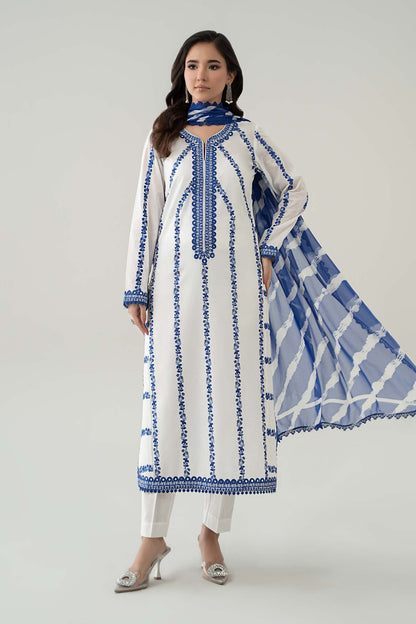 3Piece Embroidered Ricamo Dress