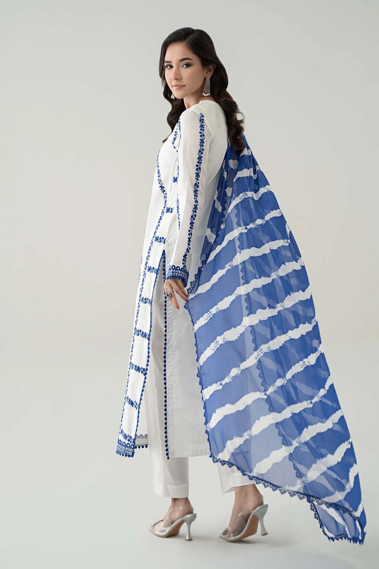 3Piece Embroidered Ricamo Dress