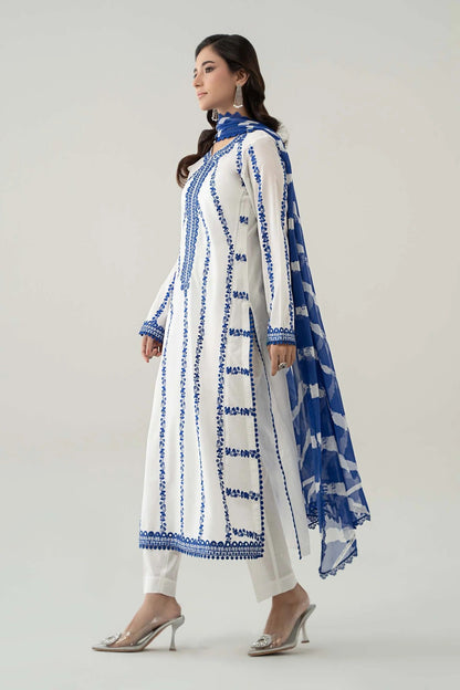 3Piece Embroidered Ricamo Dress