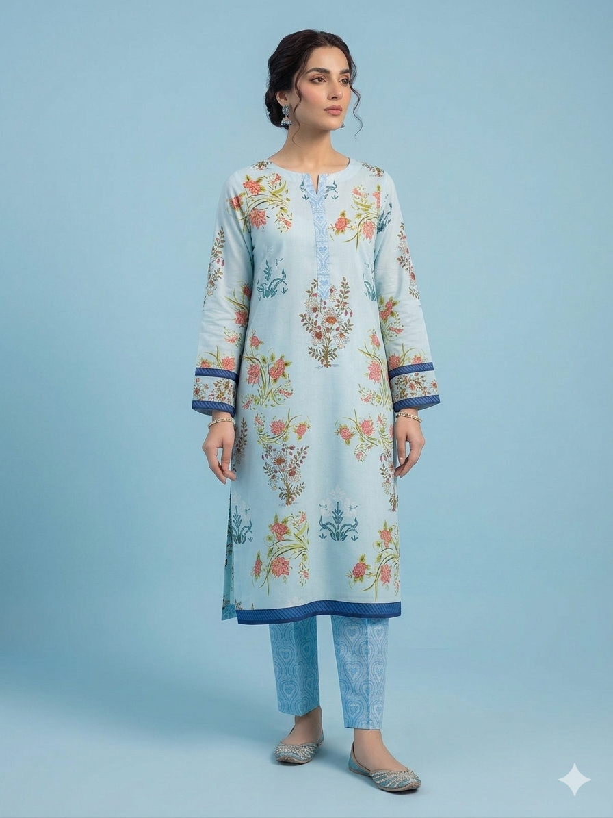 2 Piece Premium Summer Lawn Vol-3228