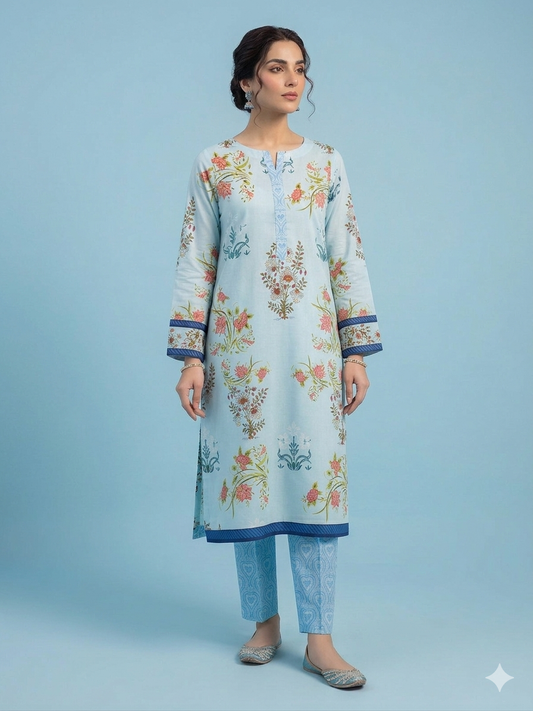 2 Piece Premium Summer Lawn Vol-3228