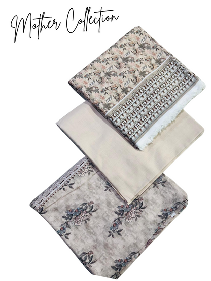 3Pc Lawn Bana Dora Vol-1205