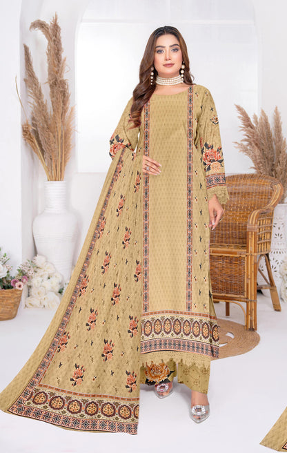 NOOR-E-JAHAN 3Pc Lawn  - #34583