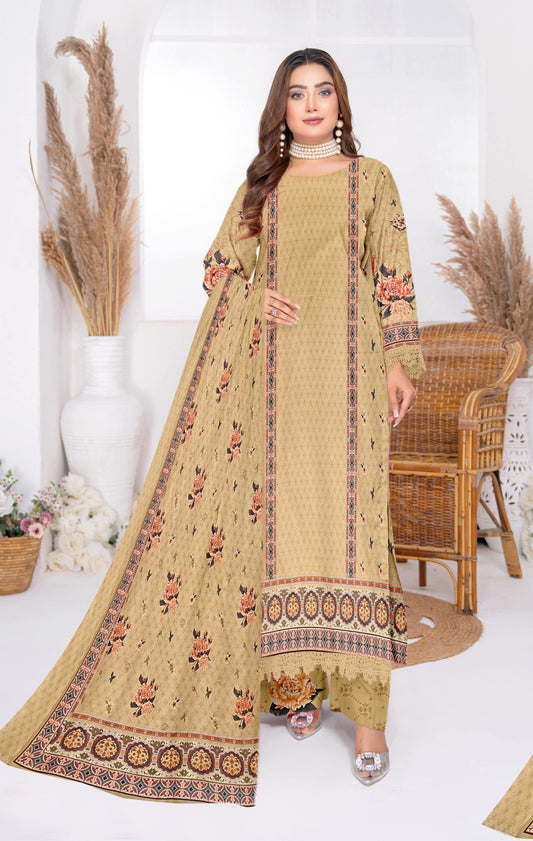 NOOR-E-JAHAN 3Pc Lawn  - #34583