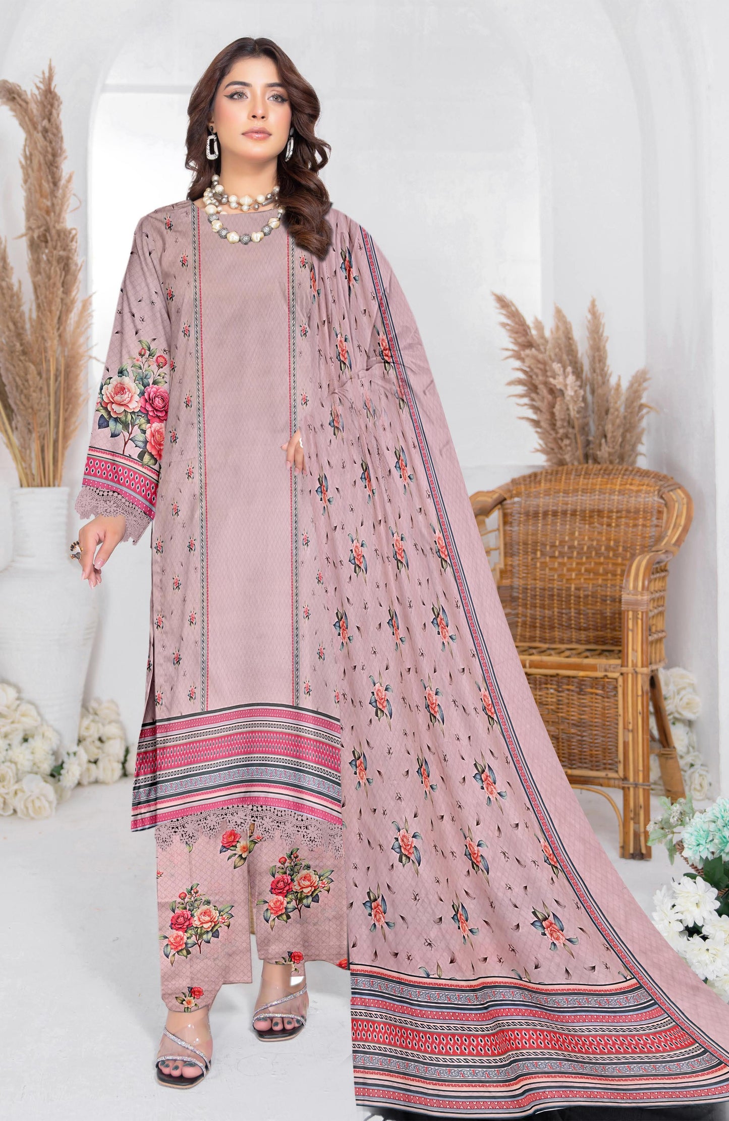 NOOR-E-JAHAN 3Pc Lawn  - #34585