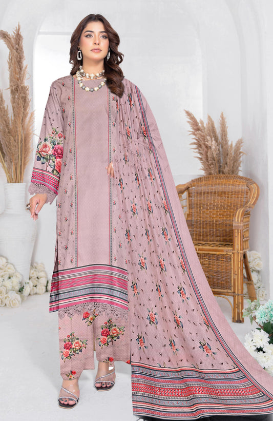 NOOR-E-JAHAN 3Pc Lawn  - #34585
