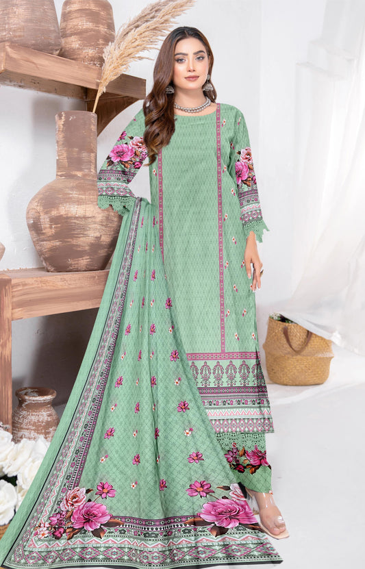 NOOR-E-JAHAN 3Pc Lawn  - #34576