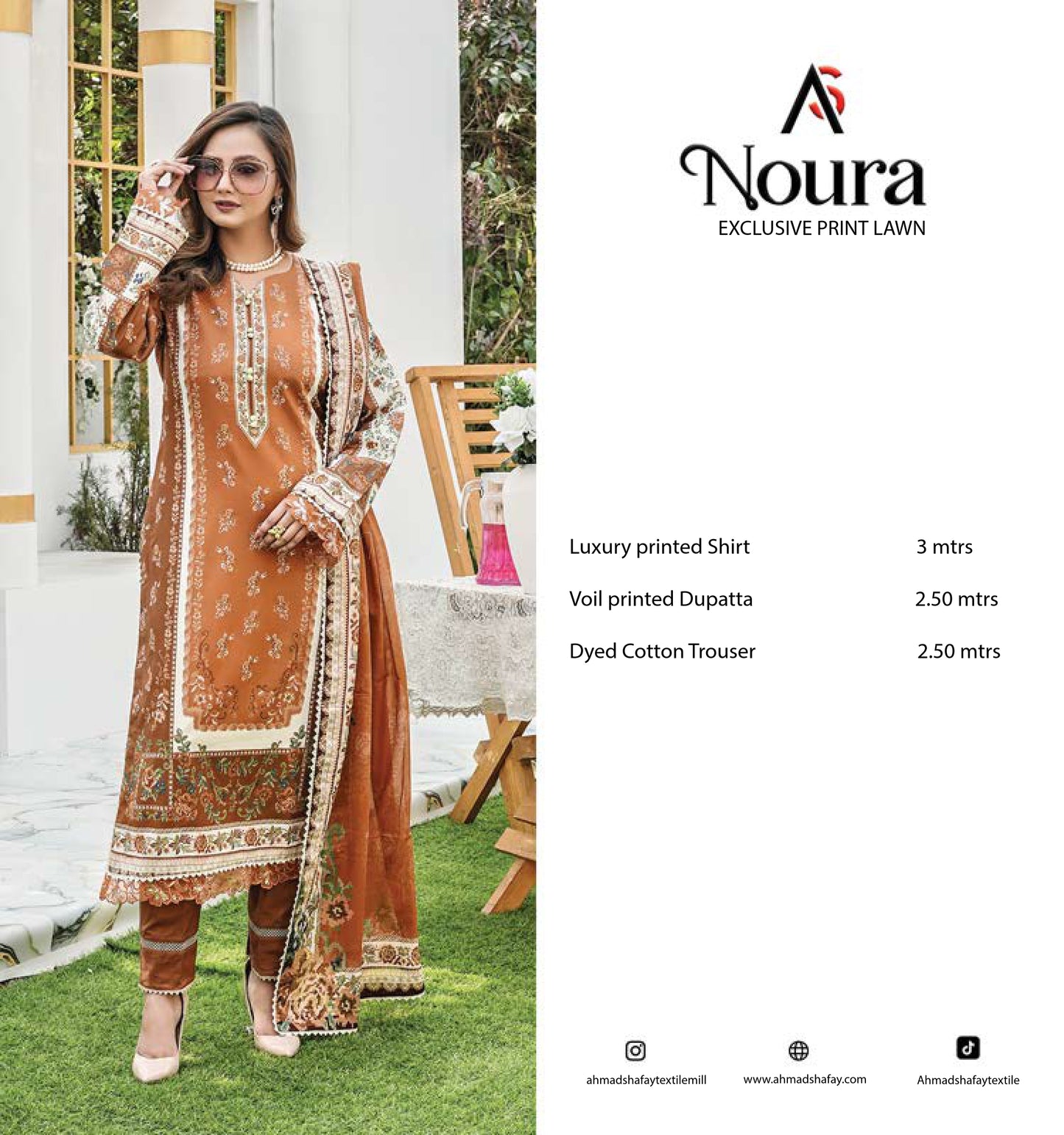 Noura Premium Lawn 3pc - 0139