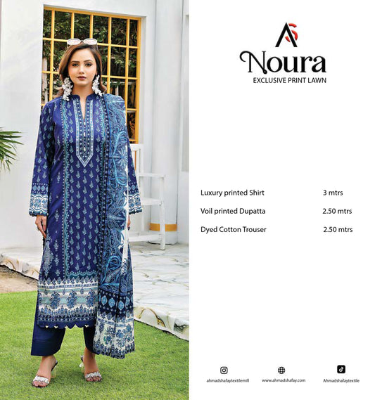 Noura Premium Lawn 3pc - 0139