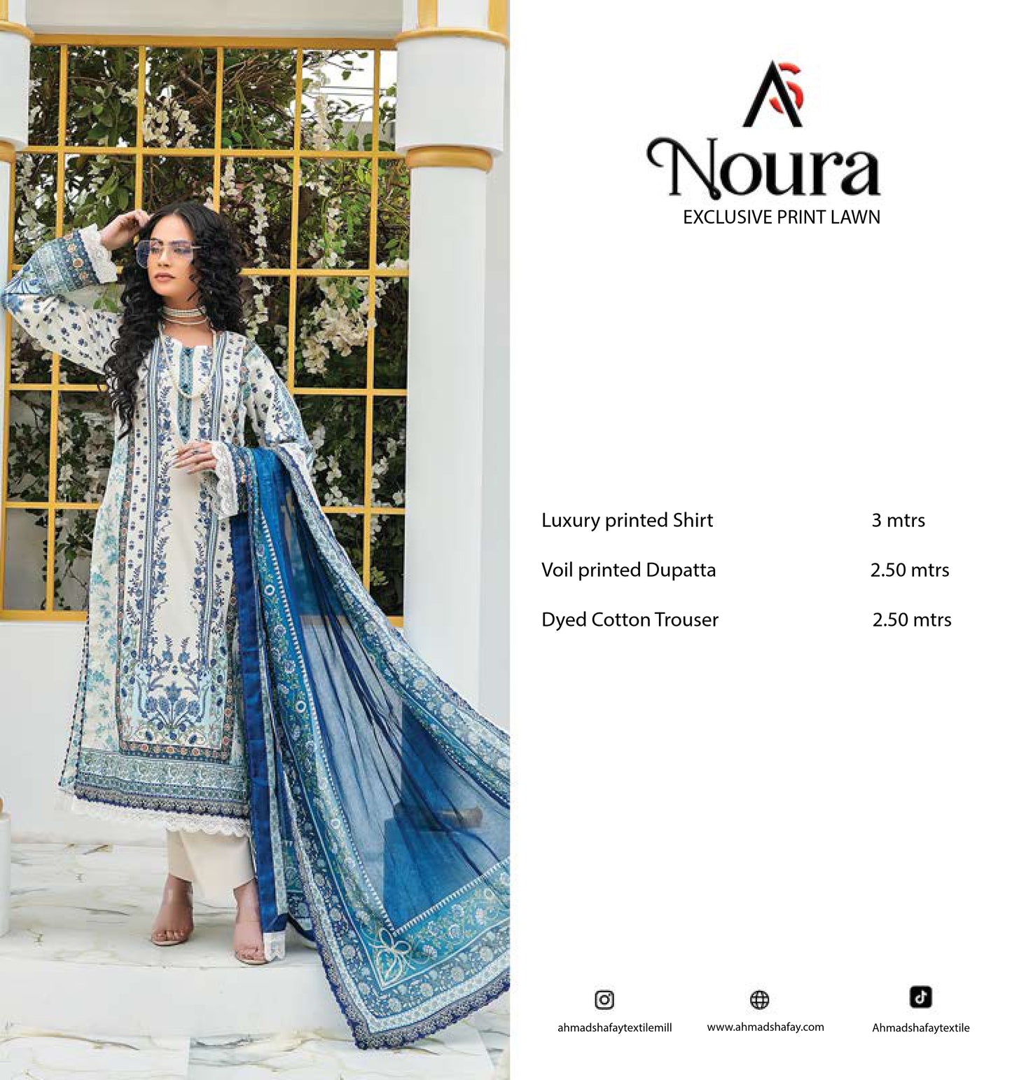 Noura Premium Lawn 3pc - 0139