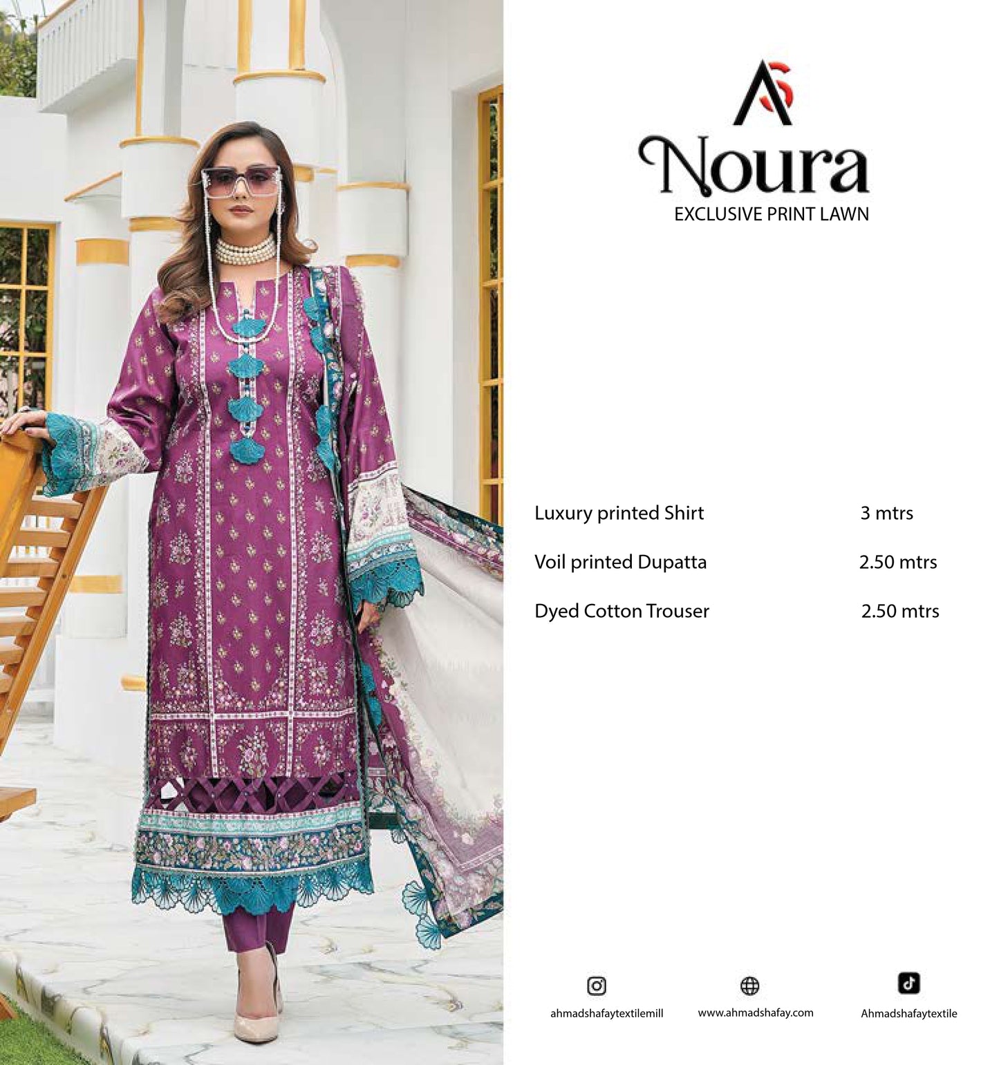 Noura Premium Lawn 3pc - 0139