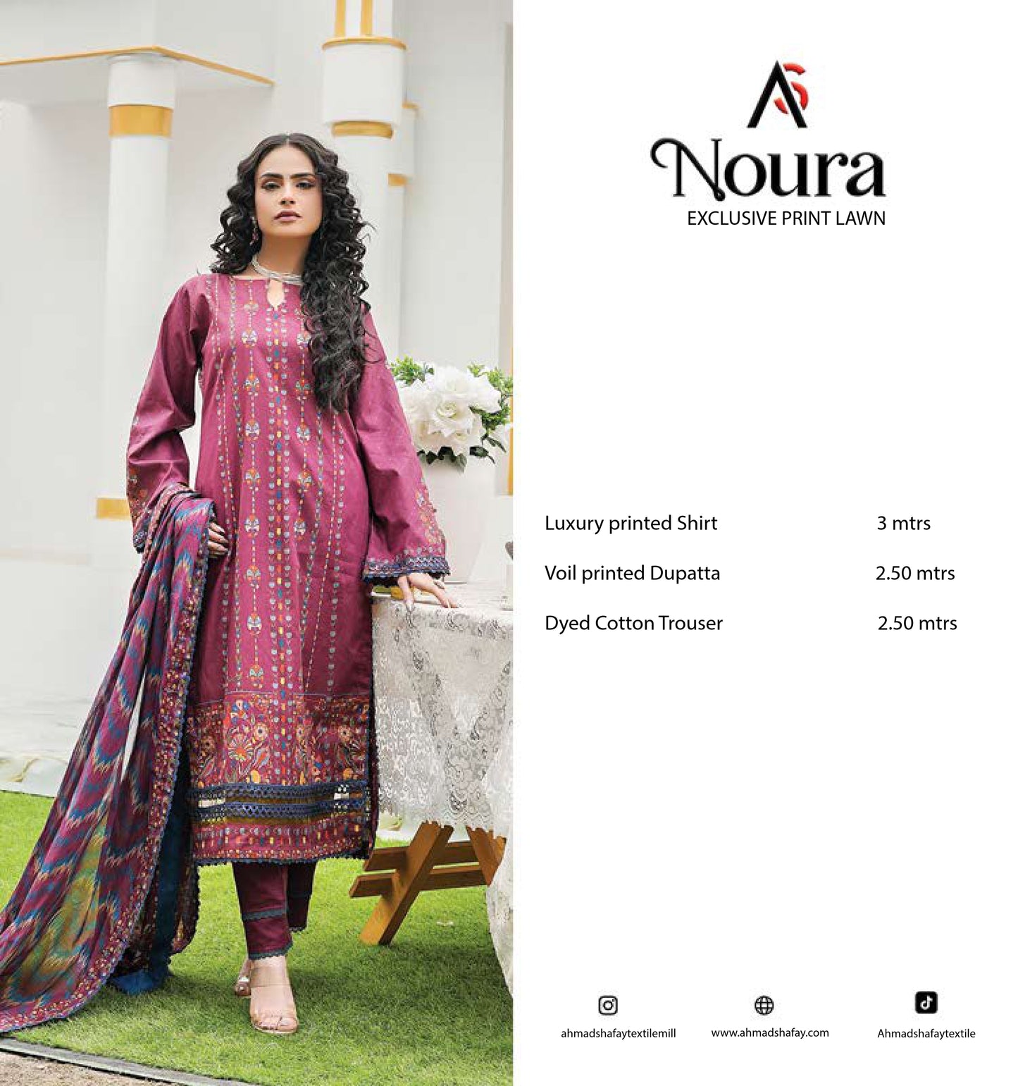 Noura Premium Lawn 3pc - 0139