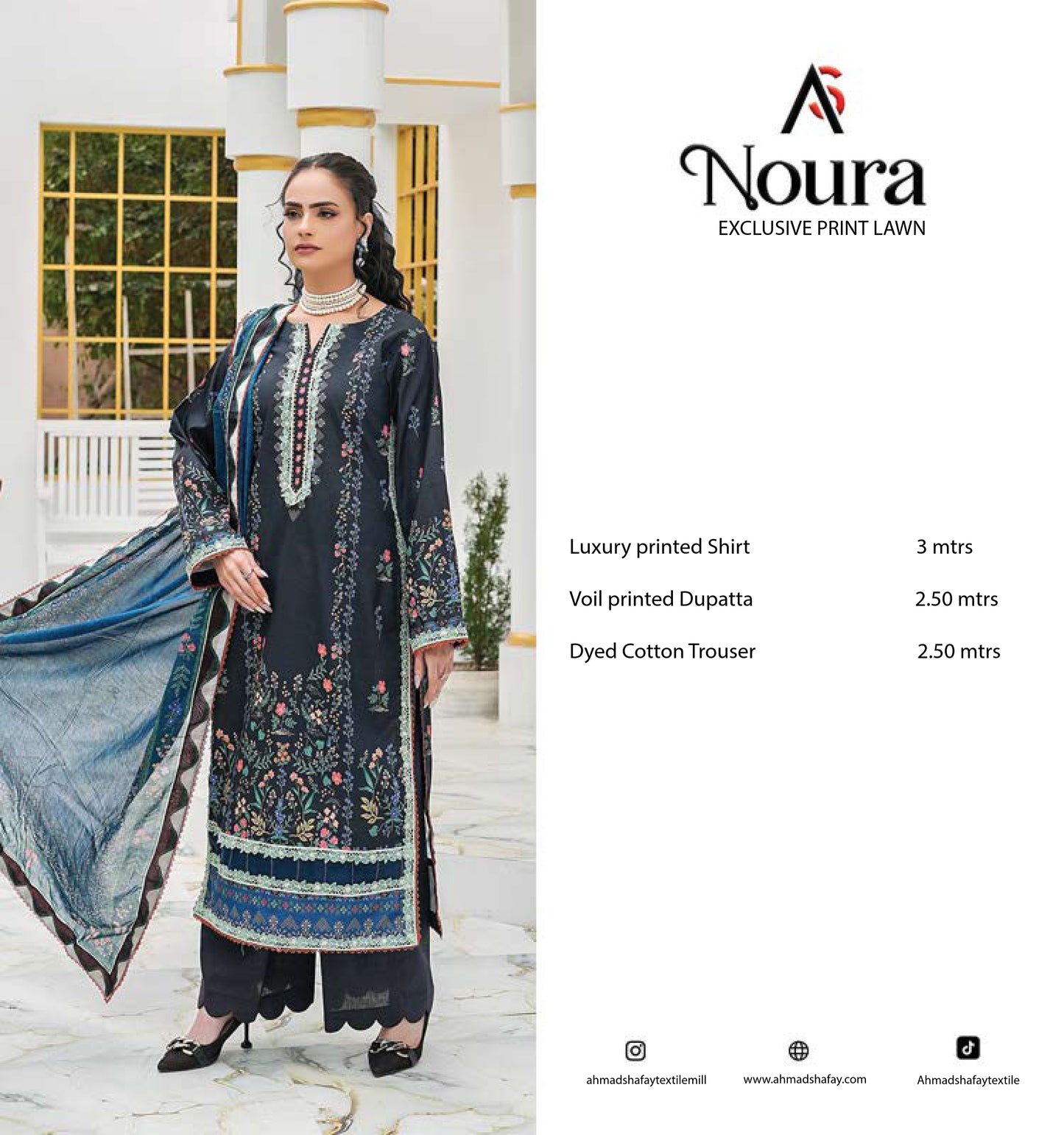 Noura Premium Lawn 3pc - 0139