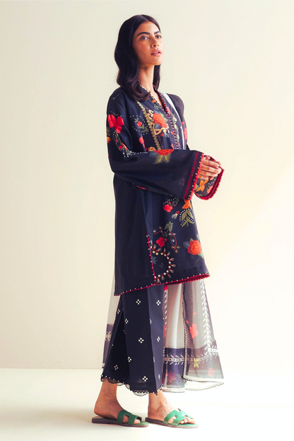 3 Piece Supima Lawn Kameez & Dupatta 39853