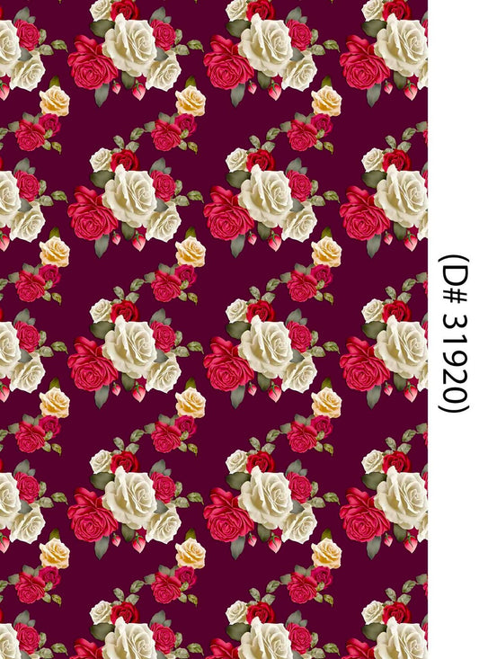 2 PC Linen Allover Unstitched Suit D-31920