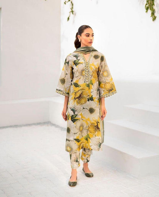 3 Piece Supima Lawn - Colors