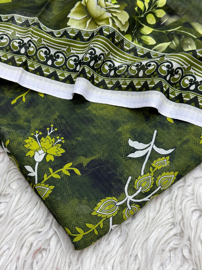 3Pc Al Karam Lawn Bana Dora Suit Vol-0171