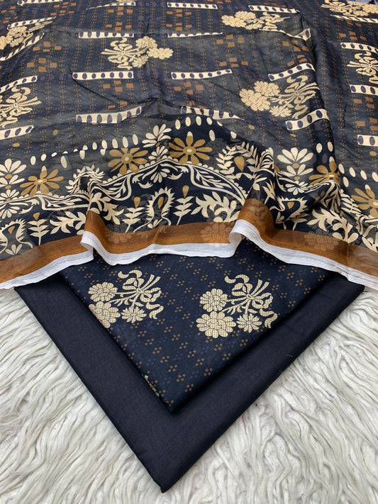 3pc Lawn Gul E Zahara by Bin Noor Unstich Suit Vol-42