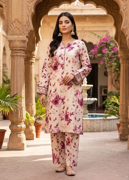 2Pc Same Printed Bana Dora Lawn 47