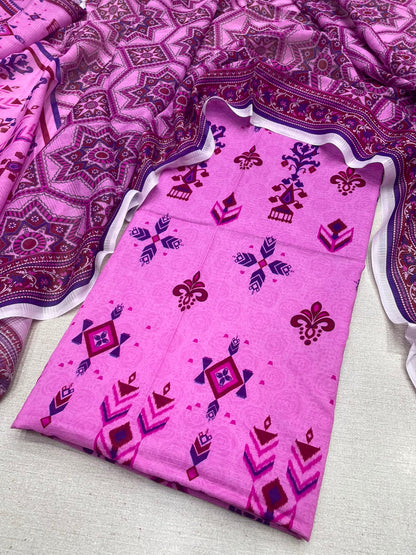 2Pc Bana Doria Lawn Kameez & Dupatta Suit 3197