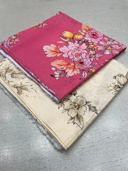 2Pc Digital Printed Lawn Unstitched Suit 699