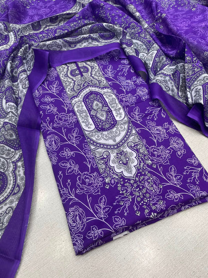 2Pc Lawn Kameez & Dupatta Suit 65
