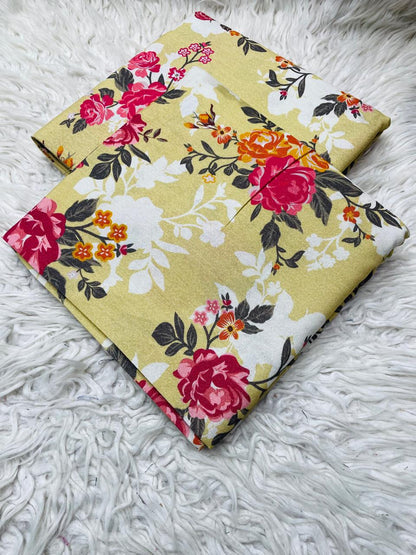 2Pc Karandi Allover Unstitched Suit D-38159