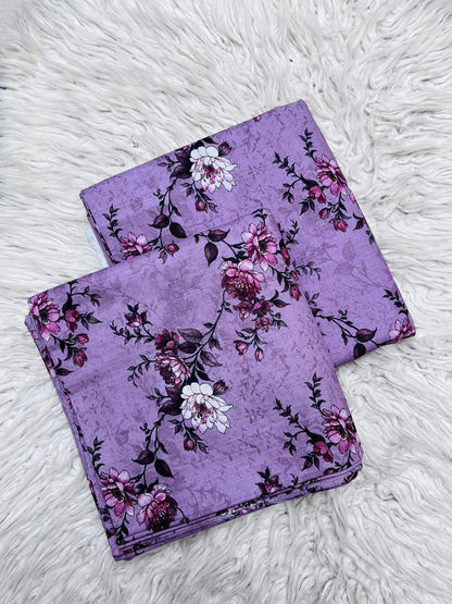 2Pc Slub Khaddar Allover Unstitched Suit Vol-0137