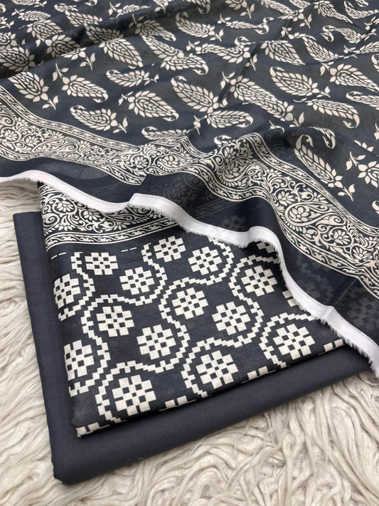 3Pc Lawn Digital Printed Suit Vol-02