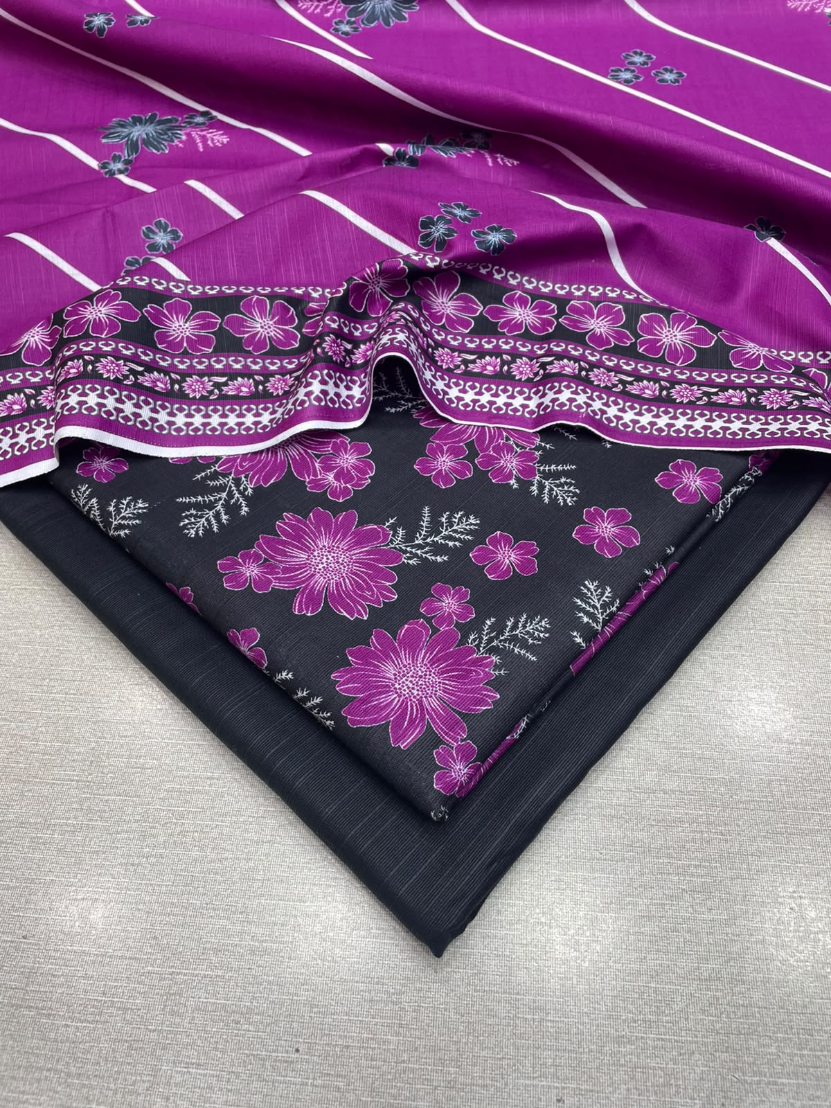 3Pc Slub Khaddar Unstitched Suit 25