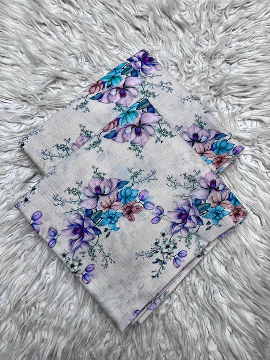 2Pc Sapphire Lawn Bana Dora Allover Unstitched Suit Vol-02