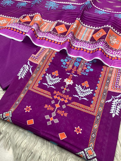 Lawn 3Pc Bin Noor Fab Printed Suit Vol-39