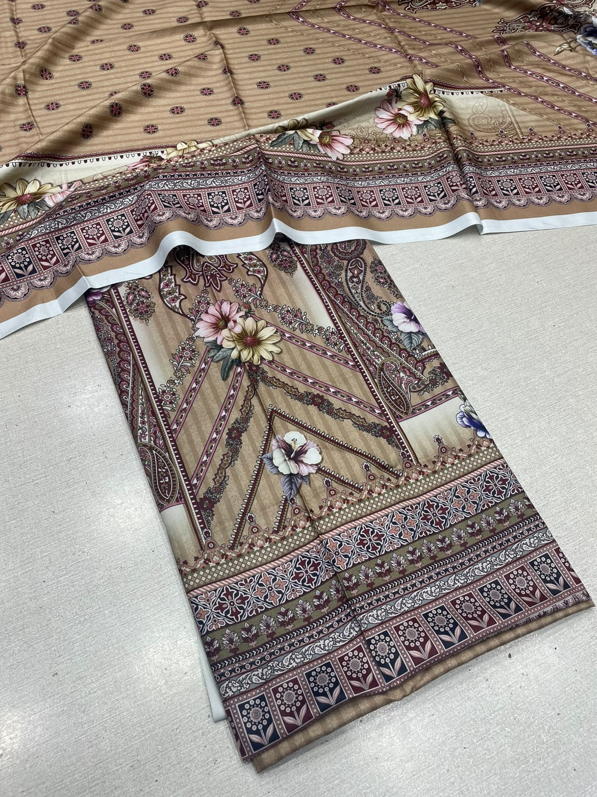 2Pc Staple Kameez & Dupatta Unstitched 63
