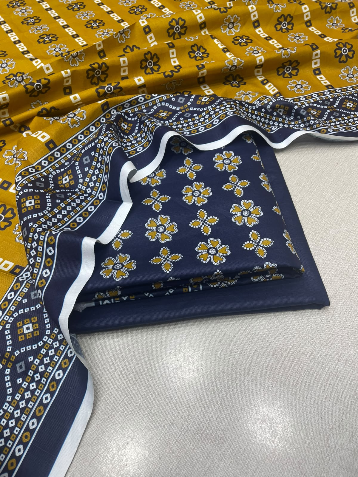 3Pc Slub Khaddar Unstitched Suit 24