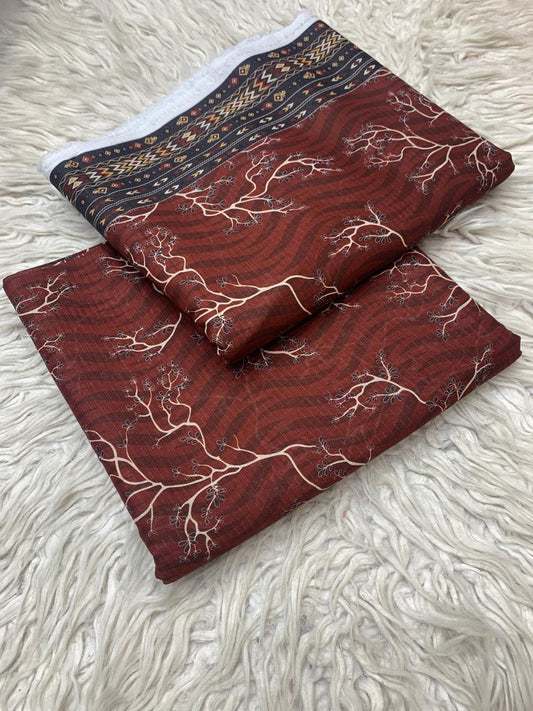 SAPPHIRE 2Pc Lawn Bana Dora Unstitched Suit Vol-0125