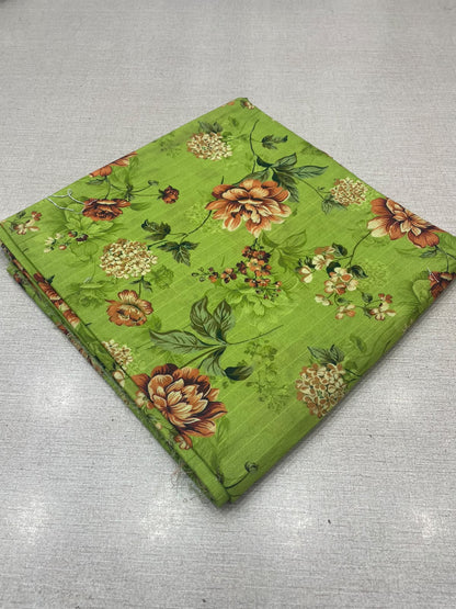 2Pc Same Printed Lawn Unstitched Suit 37886