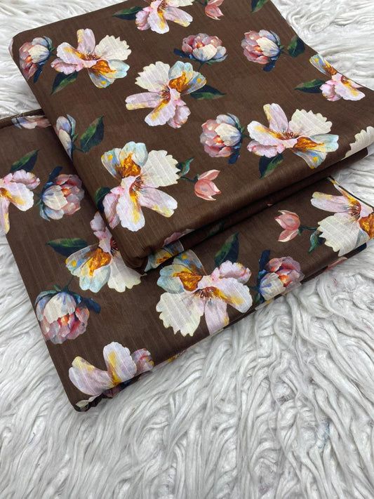 2Pc Lawn Bana Dora Digital Printed Suit Vol-21C