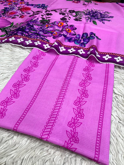 2Pc Sapphire Lawn Bana Dora Kameez & Printed Lawn Duppata Vol-3204