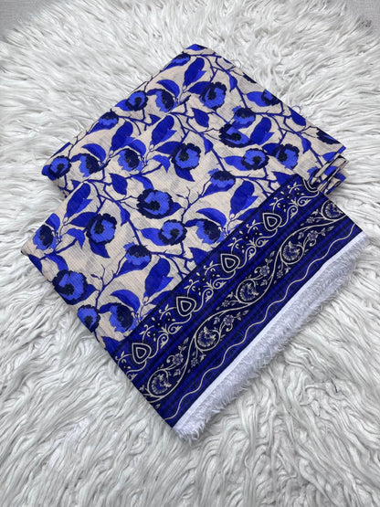 2Pc Sapphire Lawn Bana Dora Allover Unstitched Suit Vol-0119