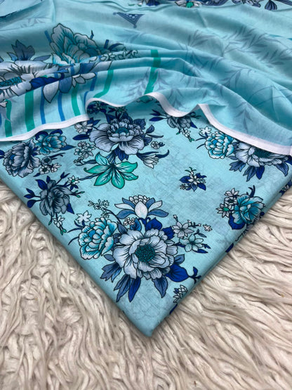3Pc Same Digital Printed Lawn Suit 15
