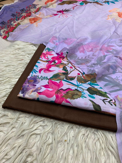 90x88 3Pc Premium Lawn Suit Vol-0020