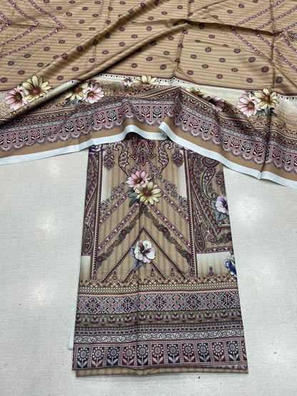 2Pc Staple Kameez & Dupatta Unstitched 63