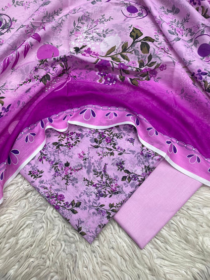 3Pc Zobia Lawn Unstitched Suit 29