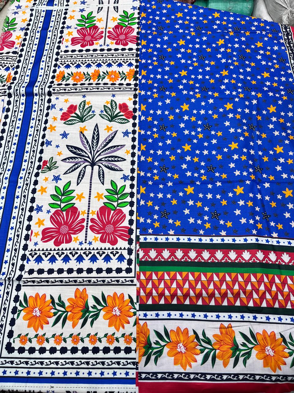 2Pc Kameez & Dupatta Slub Khaddar Suit - 0076