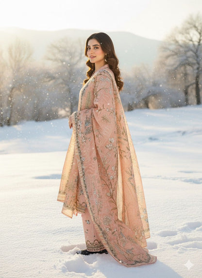 NOURA 3 PC UNSTITCHED SUIT VOL-0080