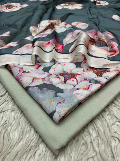 90x88 3Pc Premium Lawn Suit Vol-005